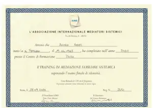 Associazione Internazionale Mediatori Sistemici - Training di Mediazione Familiare Sistemica (2020)