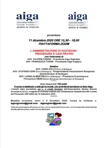 Associazione Italiana Giovani Avvocati - Piattaforma Zoom